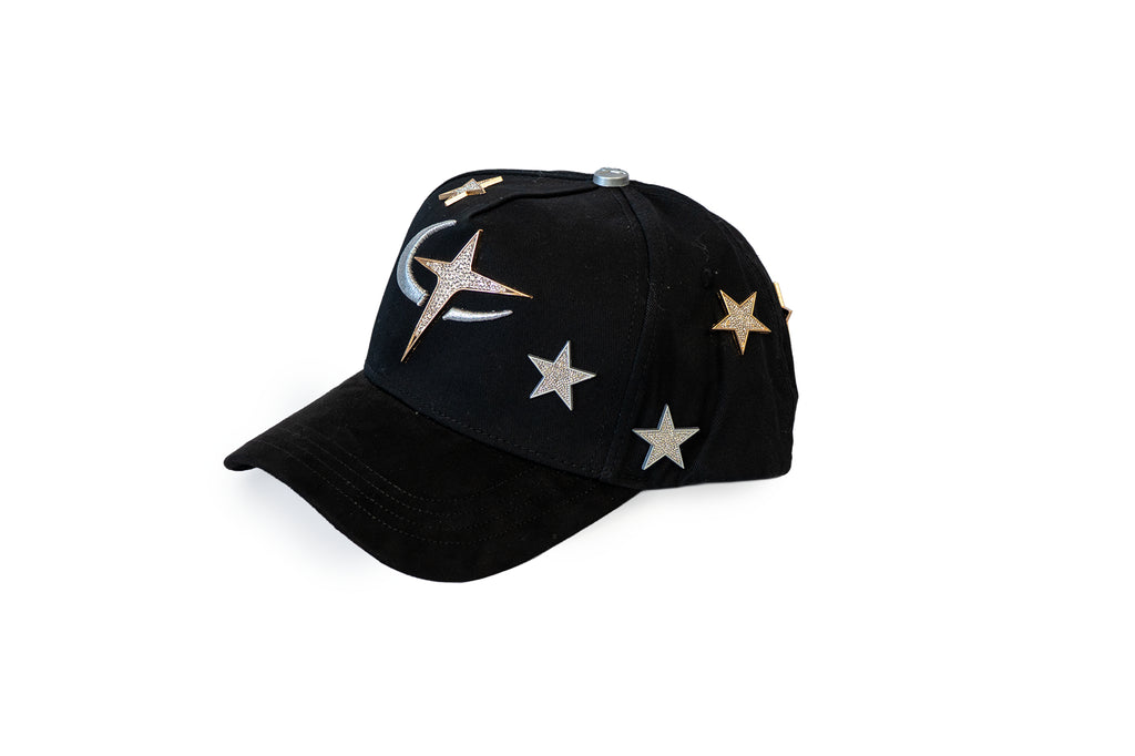 Gorra Barbas Hats x CT Galaxy "Stars" Negro Ajustable 1.1 Lisa