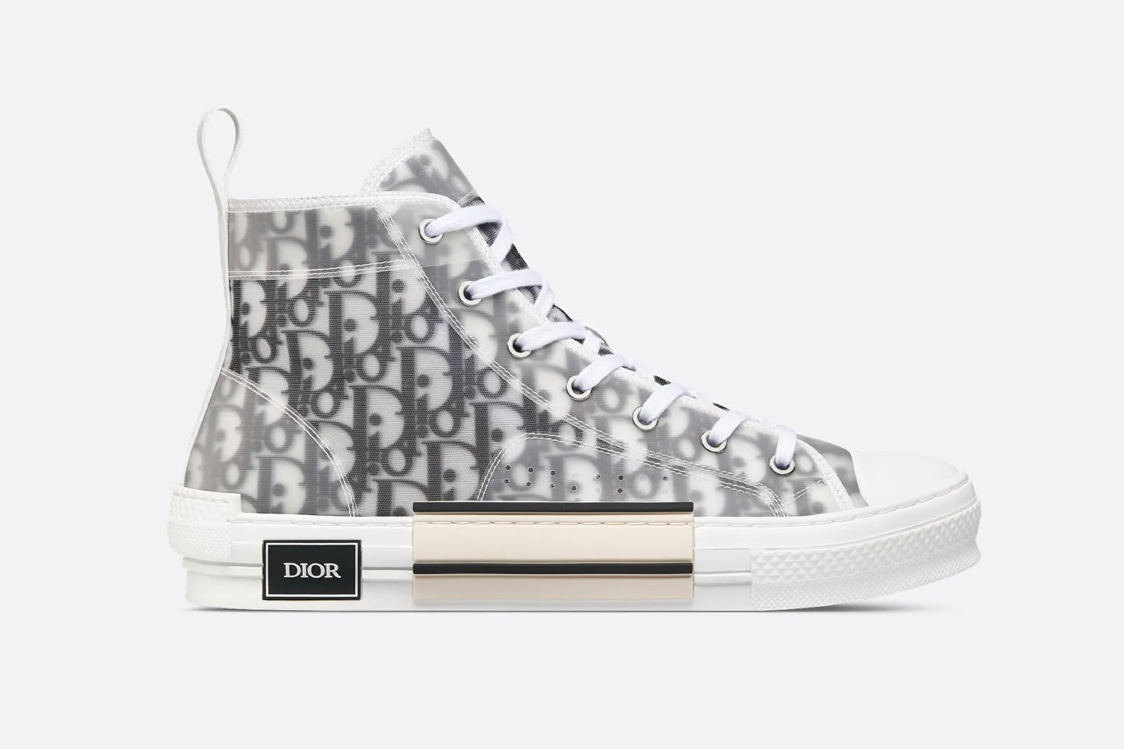 Dior B23 High-Top Sneaker - Dior Oblique Blanco y Negro