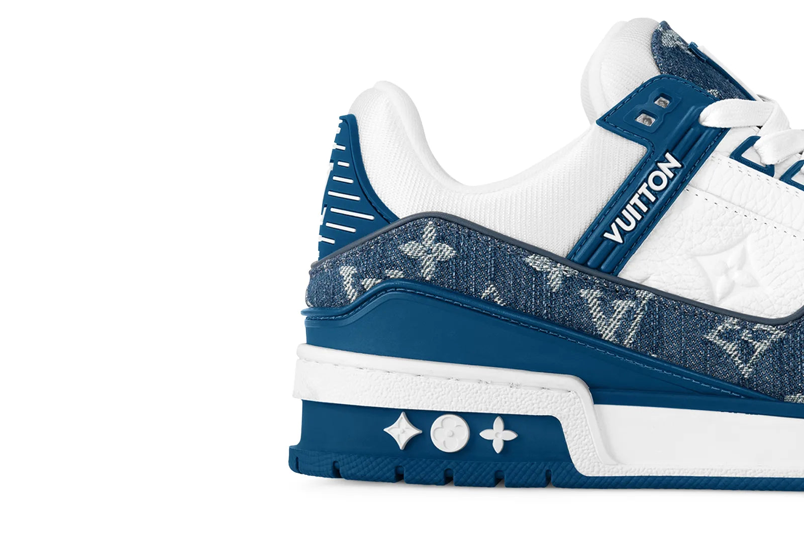 Louis Vuitton LV Trainer Azul Denim y Blanco