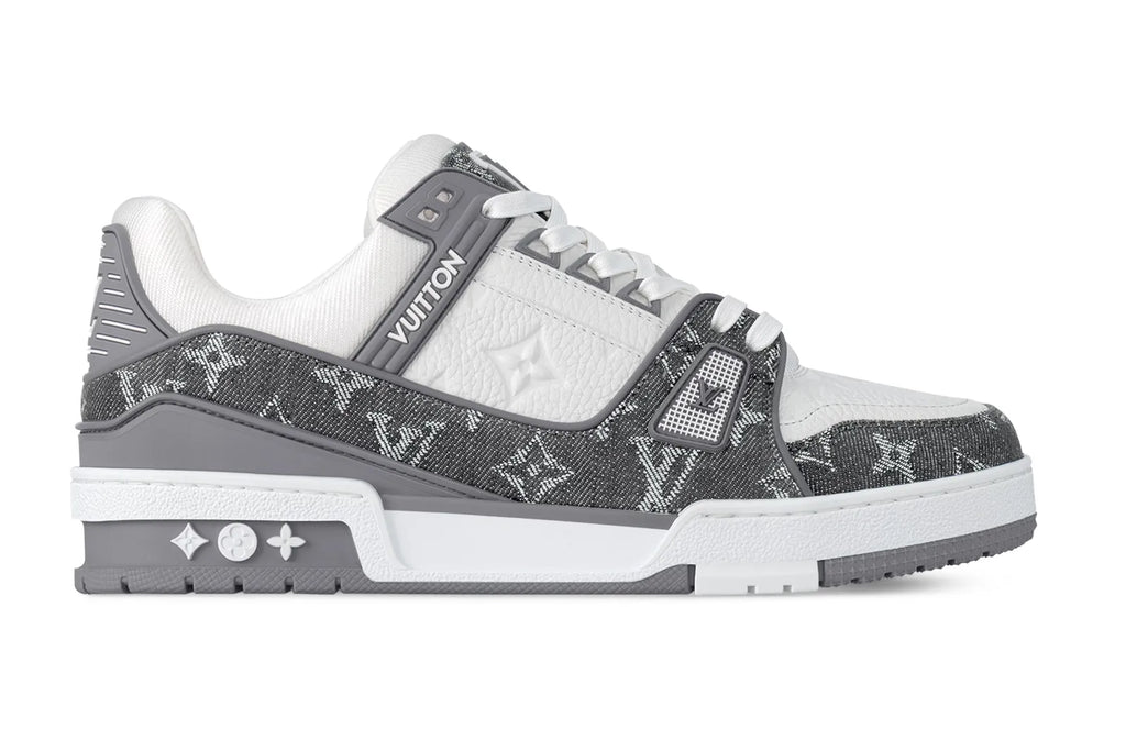 Louis Vuitton LV Trainer Gris y Blanco - Para Mujer
