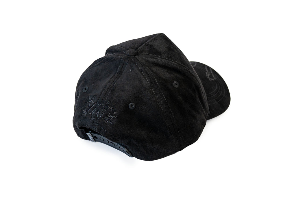 Gorra Negra Murakami Flower con Cristales Brillantes