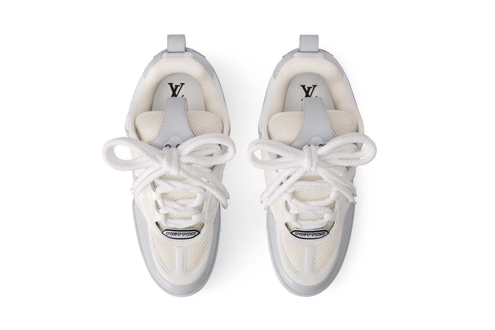 Louis Vuitton LV Skate Sneaker Blanco y Gris