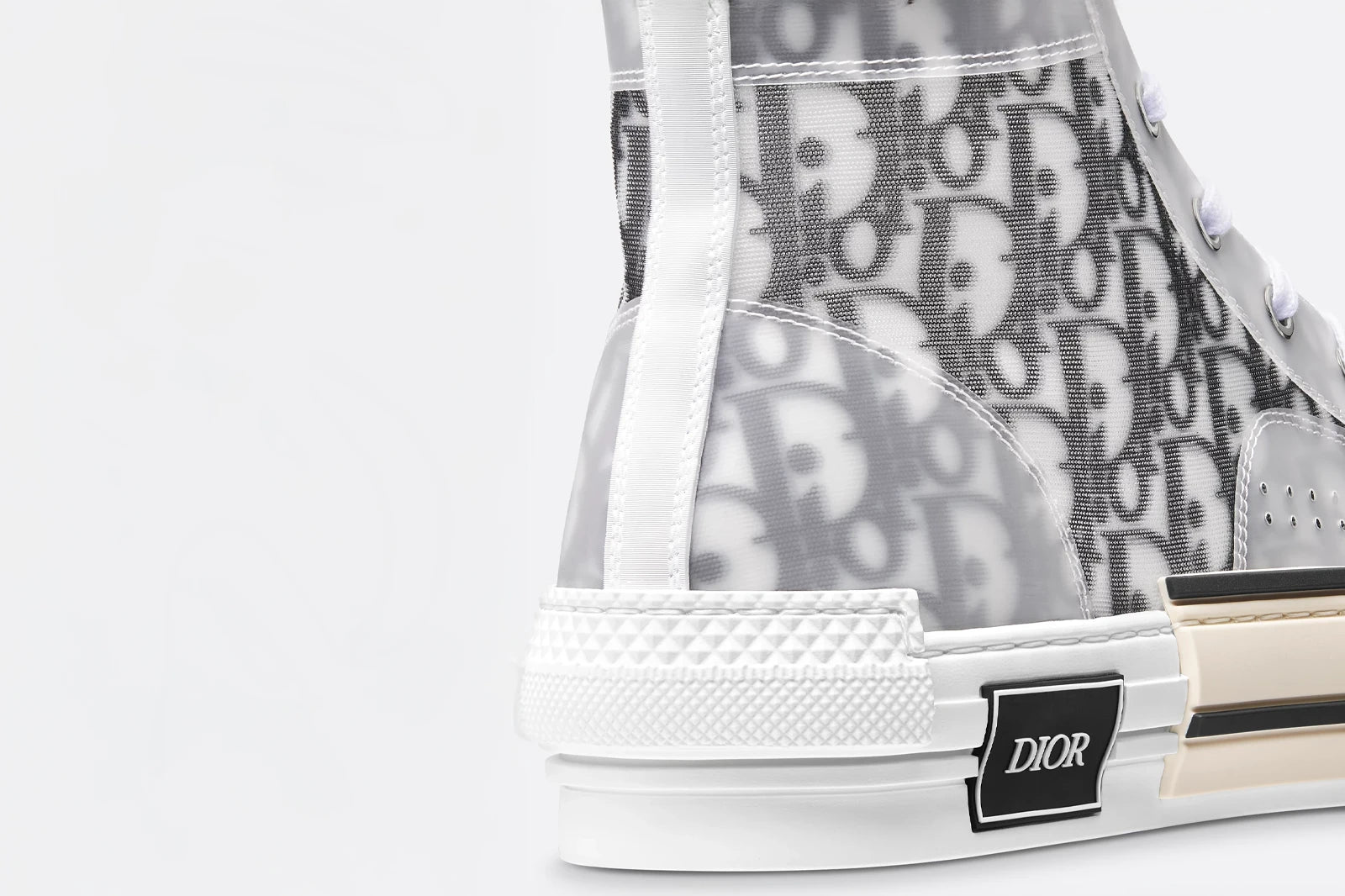 Dior B23 High-Top Sneaker - Dior Oblique Blanco y Negro