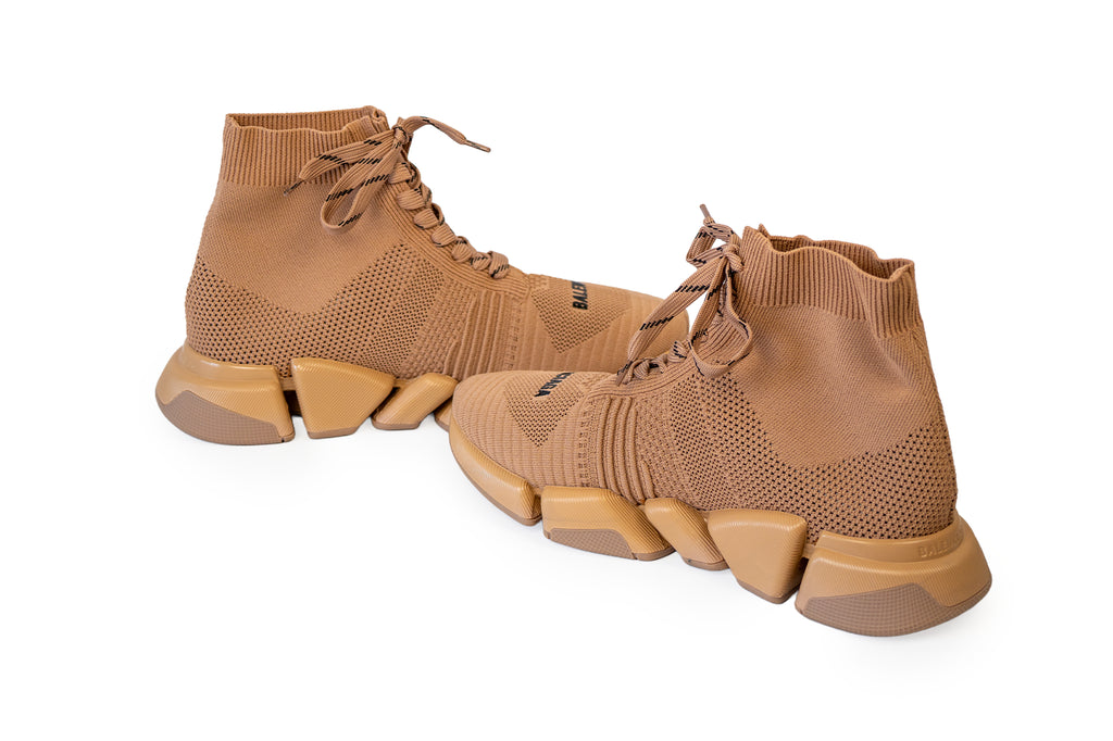 Balenciaga Speed Trainer Nude - Sneakers de Lujo Estilo Calcetín
