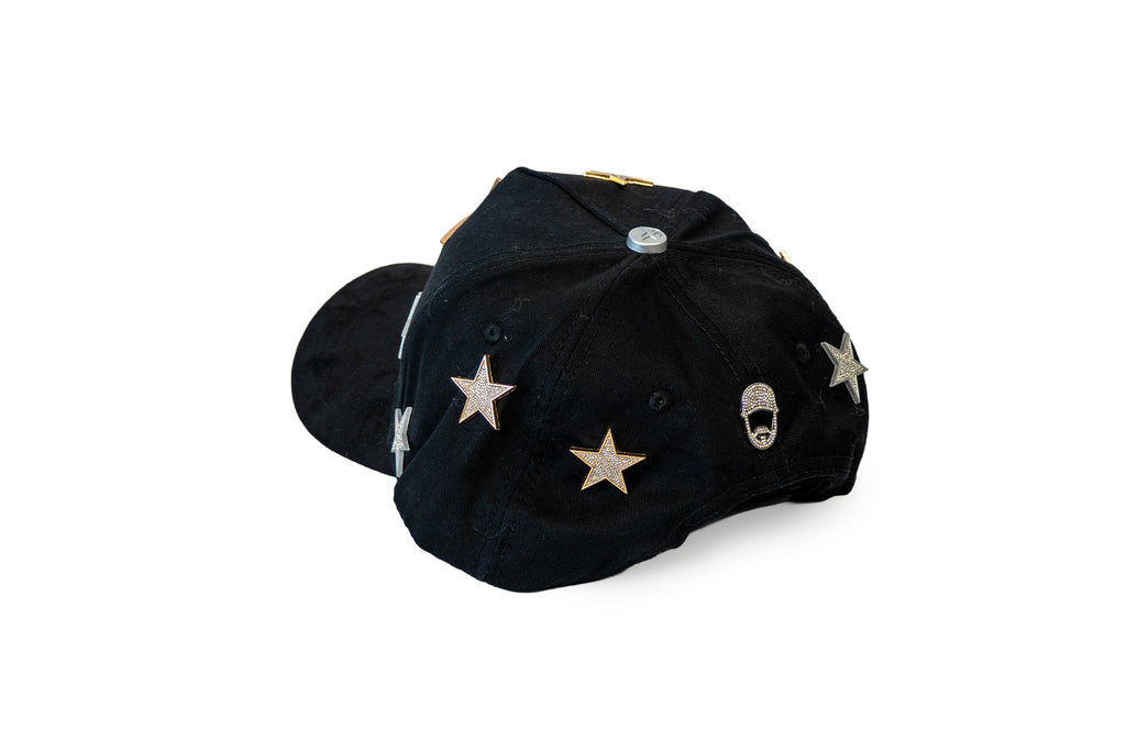 Gorra Barbas Hats x CT Galaxy "Stars" Negro Ajustable 1.1 Lisa