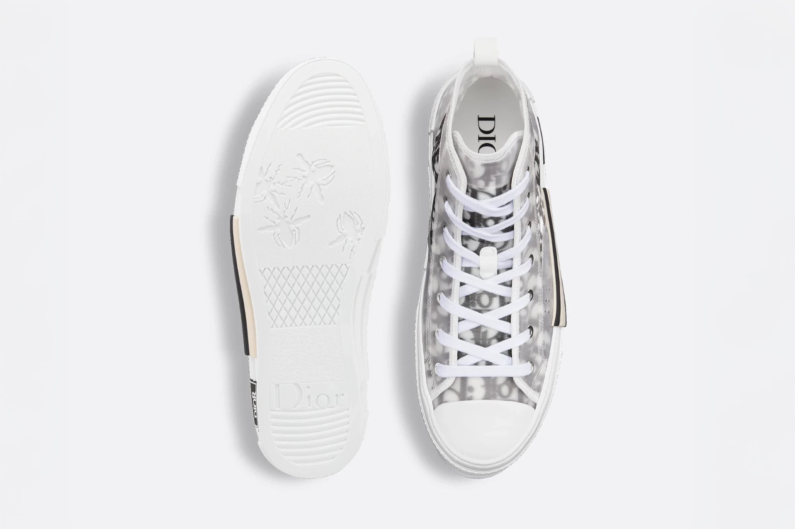Dior B23 High-Top Sneaker - Dior Oblique Blanco y Negro