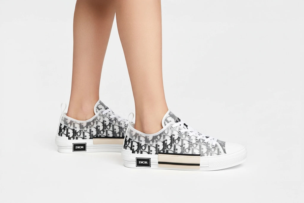 Dior B23 Low-Top Sneaker - Dior Oblique Blanco y Negro