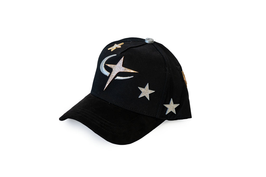 Gorra Barbas Hats x CT Galaxy "Stars" Negro Ajustable 1.1 Lisa